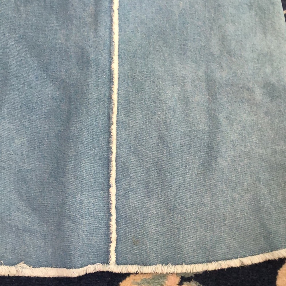 Jaded London Denim Mini Dress With Pom Pom Trip Detail - Picture 6 of 6